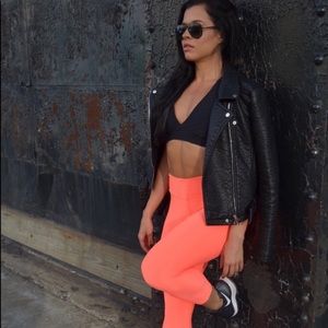 Booty by Brabant Leggings-Fluorescent Orangetheory